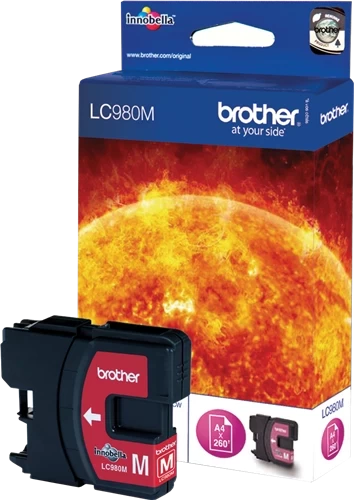 Brother Original LC-980M Tintenpatrone Magenta bis zu 260 Seiten 5ml