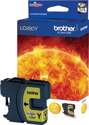 Original Brother LC-980Y Tinte Gelb bis zu 260 Seiten 5ml