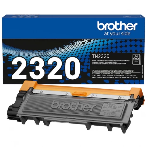 Original Brother TN-2320 Toner Schwarz bis zu 2600 Seiten