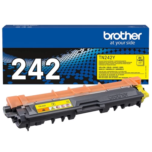 Original Brother TN-242Y Toner Gelb bis zu 1400 Seiten