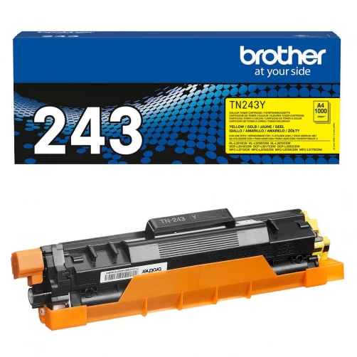 Original Brother TN-243Y Toner Gelb bis zu 1000 Seiten