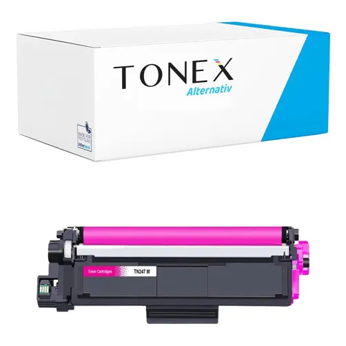 TONEREXPERT Premium Kompatibel für Brother TN-247M Tonerkartusche Magenta bis zu 2300 Seiten