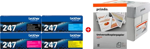 Original Brother TN-247 MCVP 01 Toner Schwarz Cyan Magenta Gelb bis zu 9900 Seiten