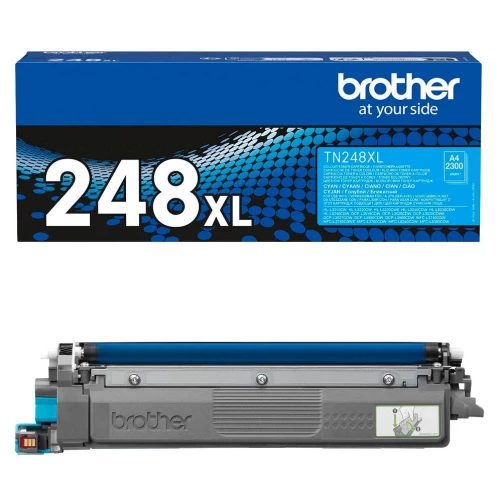 Brother Original TN-248XLC / 248XL Tonerkartusche Cyan bis zu 2300 Seiten