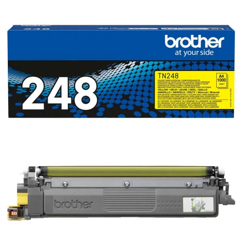 Original Brother TN-248Y Toner Gelb bis zu 1000 Seiten