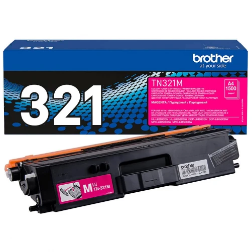 Brother Original TN-321 Tonerkartusche Magenta bis zu 1500 Seiten