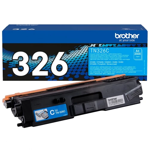 Brother Original TN-326C Tonerkartusche Cyan bis zu 3500 Seiten