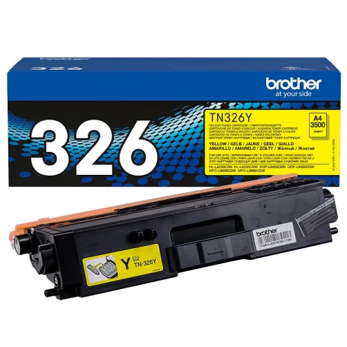 Original Brother TN-326Y Toner Gelb bis zu 3500 Seiten