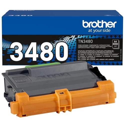 Brother Original TN-3480 Tonerkartusche Schwarz bis zu 8000 Seiten