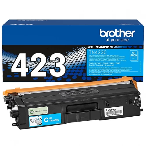 Brother Original TN-423C Tonerkartusche Cyan bis zu 4000 Seiten