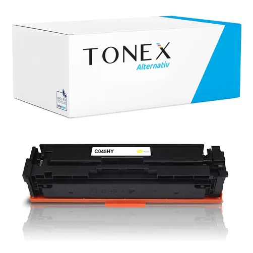 TONEREXPERT Premium Kompatibel für Canon 045H / 1243C002 Tonerkartusche Gelb bis zu 2200 Seiten