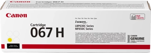 Original Canon 067 hy / 5103C002 Toner Gelb bis zu 2350 Seiten