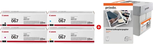 Original Canon 067 MCVP Toner Schwarz Cyan Magenta Gelb bis zu 5100 Seiten