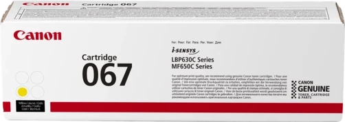 Original Canon 067 y / 5099C002 Toner Gelb bis zu 1250 Seiten