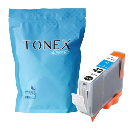 TONEX alternativ für Canon CLI-42C / 6385B001 Tinte Cyan 12ml