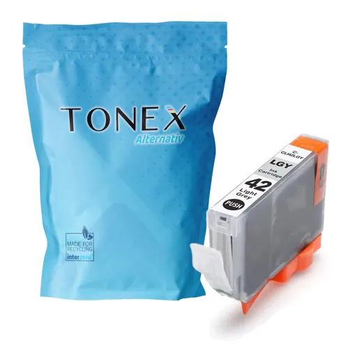 TONEX alternativ für Canon CLI-42LGY / 6391B001 Tinte Grau (Hell) 12ml