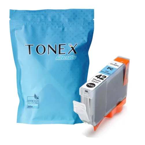 TONEREXPERT Premium Kompatibel für Canon CLI-42PC / 6388B001 Tintenpatrone Photo Cyan 12ml