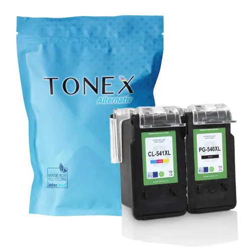 TONEX alternativ für Canon PG-540XL + CL-541XL / 5225B006 Tinte Color Foto Schwarz bis zu 600 Seiten Spar-Set