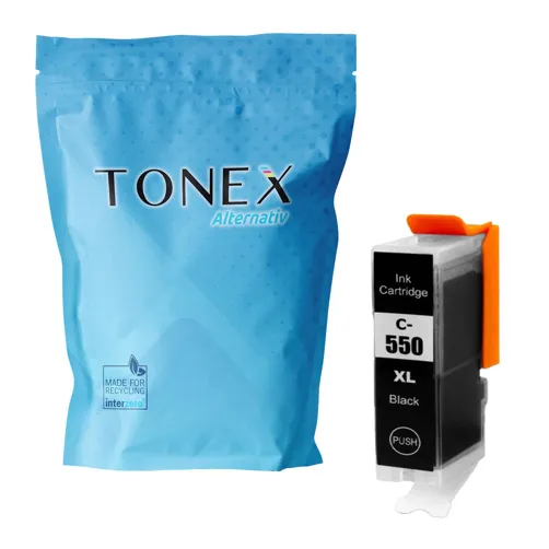 TONEX alternativ für Canon PGI-550PGBKXL / 6431B001 Tinte Schwarz bis zu 550 Seiten