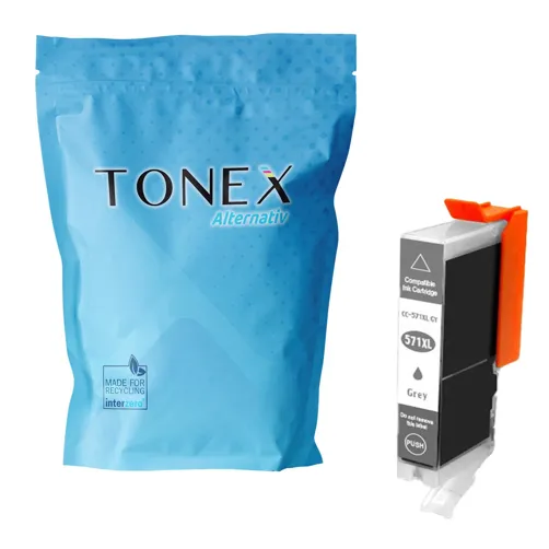 TONEX alternativ für Canon CLI-571GYXL / 0334C001 Tinte Grau bis zu 3350 Seiten 13ml