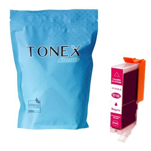 TONEX alternativ für Canon CLI-571MXL / 0333C001 Tinte Magenta bis zu 650 Seiten