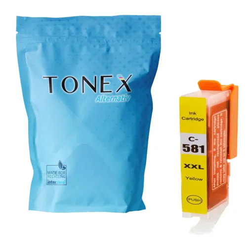 TONEX alternativ für Canon CLI-581XXLY / 1997C001 Tinte Gelb bis zu 770 Seiten 12ml
