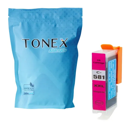 TONEX alternativ für Canon CLI-581XXLM / 1996C001 Tinte Magenta bis zu 824 Seiten 12ml