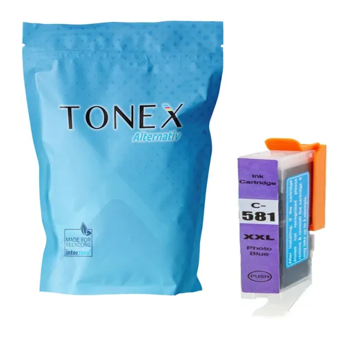 TONEX alternativ für Canon CLI-581XXL Tinte Photo Cyan bis zu 820 Seiten 12ml