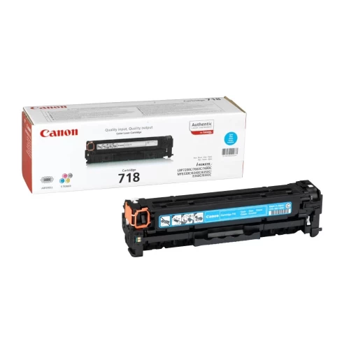 Canon Original CRG-718C / 2661B002 Tonerkartusche Cyan bis zu 2900 Seiten