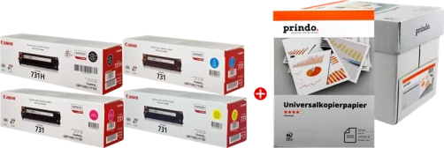 Original Canon 731 MCVP Toner Schwarz Cyan Magenta Gelb bis zu 6900 Seiten