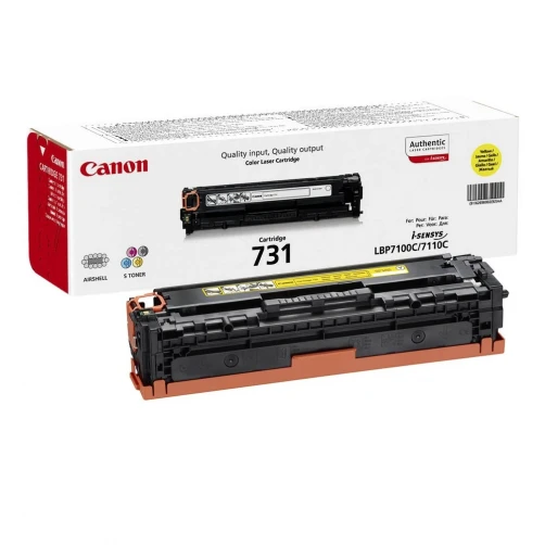 Canon Original 731Y / 6269B002 Tonerkartusche Gelb bis zu 1500 Seiten