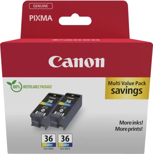 Original Canon CLI-36 / 1511B025 Tinte Multipack