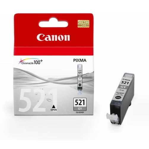 Canon Original CLI-521GY / 2937B001 Tintenpatrone Grau bis zu 500 Seiten