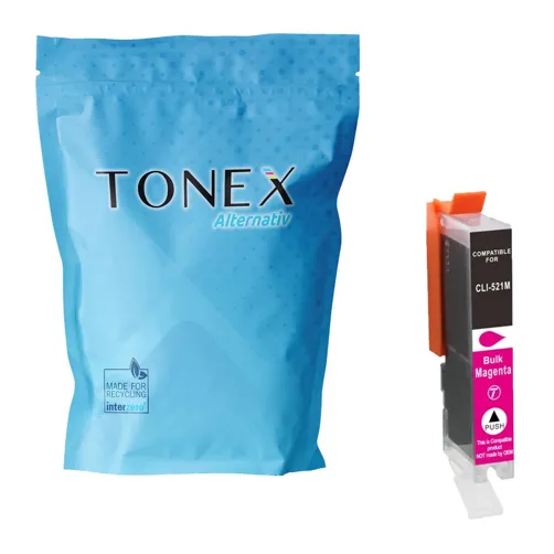 TONEX alternativ für Canon CLI-521M / 2935B001 Tinte Magenta bis zu 500 Seiten