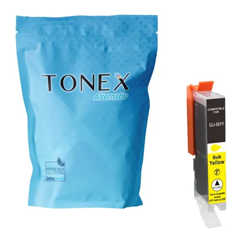 TONEX alternativ für Canon CLI-521Y / 2936B001 Tinte Gelb bis zu 500 Seiten