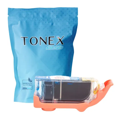 TONEREXPERT Premium Kompatibel für Canon CLI-526C / 4541B001 Tintenpatrone Cyan bis zu 462 Seiten