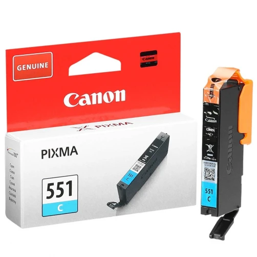 Canon Original CLI-551C / 6509B001 Tintenpatrone Cyan bis zu 332 Seiten 7ml