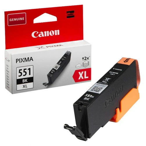 Canon Original CLI-551BKXL / 6443B001 Tintenpatrone Schwarz bis zu 5530 Seiten 11ml