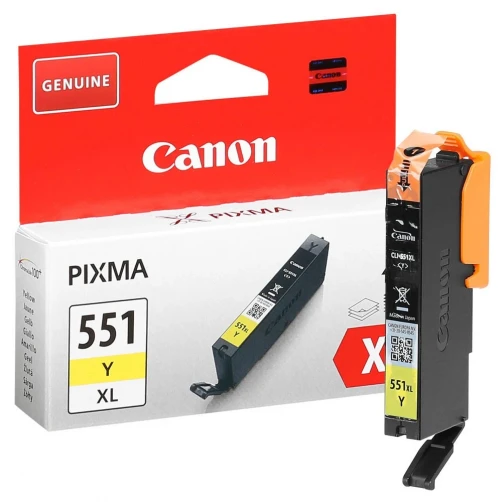 Canon Original CLI-551YXL / 6446B001 Tintenpatrone Gelb bis zu 695 Seiten 11ml