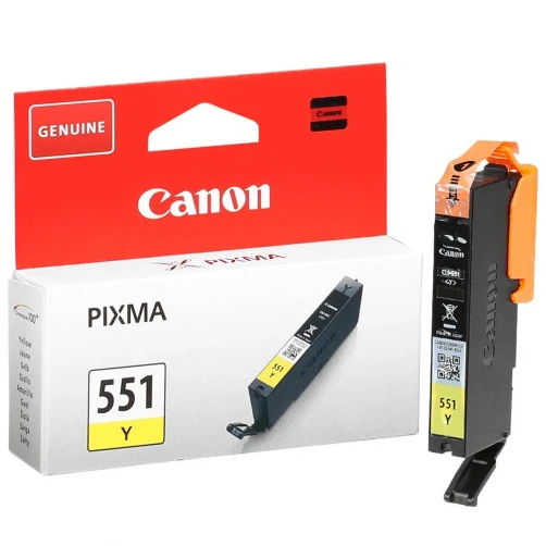 Canon Original CLI-551Y / 6511B001 Tintenpatrone Gelb bis zu 344 Seiten