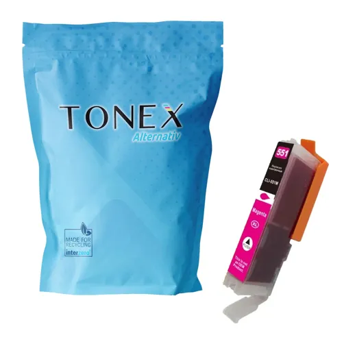 TONEX alternativ für Canon CLI-551XLM / 6445B001 Tinte Magenta bis zu 660 Seiten