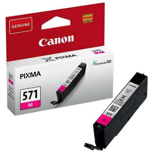 Canon Original CLI-571M / 0387C001 Tintenpatrone Magenta bis zu 297 Seiten 7ml