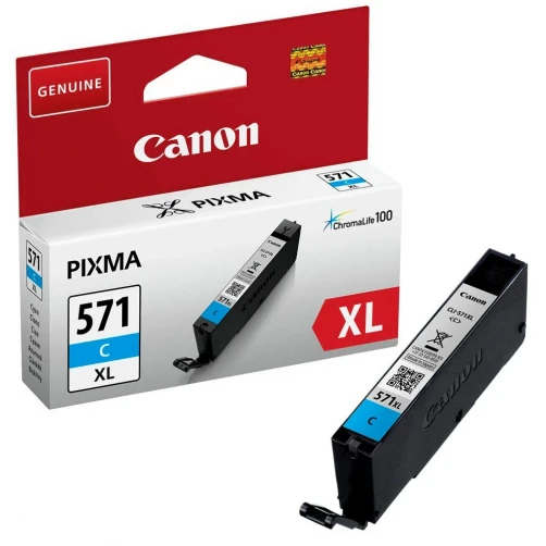 Canon Original CLI-571CXL / 0332C001 Tintenpatrone Cyan bis zu 680 Seiten 11ml