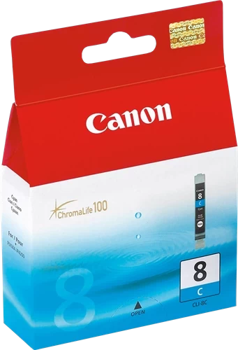 Canon Original CLI-8C / 0621B001 Tintenpatrone Cyan bis zu 420 Seiten 13ml