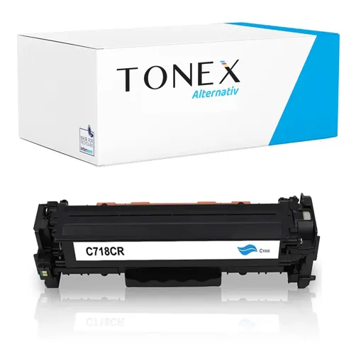 TONEREXPERT Premium Kompatibel für Canon CRG-718C / 2661B002 Tonerkartusche Cyan bis zu 2900 Seiten