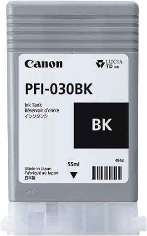 Canon Original PFI-030BK / 3489C001 Tintenpatrone Schwarz bis zu 3000 Seiten 55ml