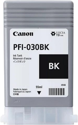 Original Canon PFI-030BK / 3489C001 Tinte Schwarz bis zu 3000 Seiten 55ml