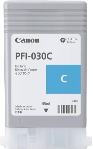 Original Canon PFI-030C / 3490C001 Tinte Cyan bis zu 3000 Seiten 55ml