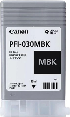 Canon Original PFI-030MBK / 3488C001 Tintenpatrone Matt Schwarz bis zu 3000 Seiten 55ml