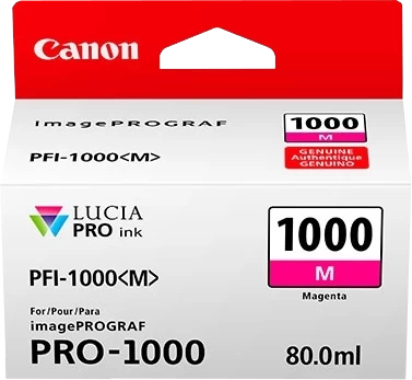 Canon Original PFI-1000M / 0548C001 Tintenpatrone Magenta bis zu 5855 Seiten 80ml